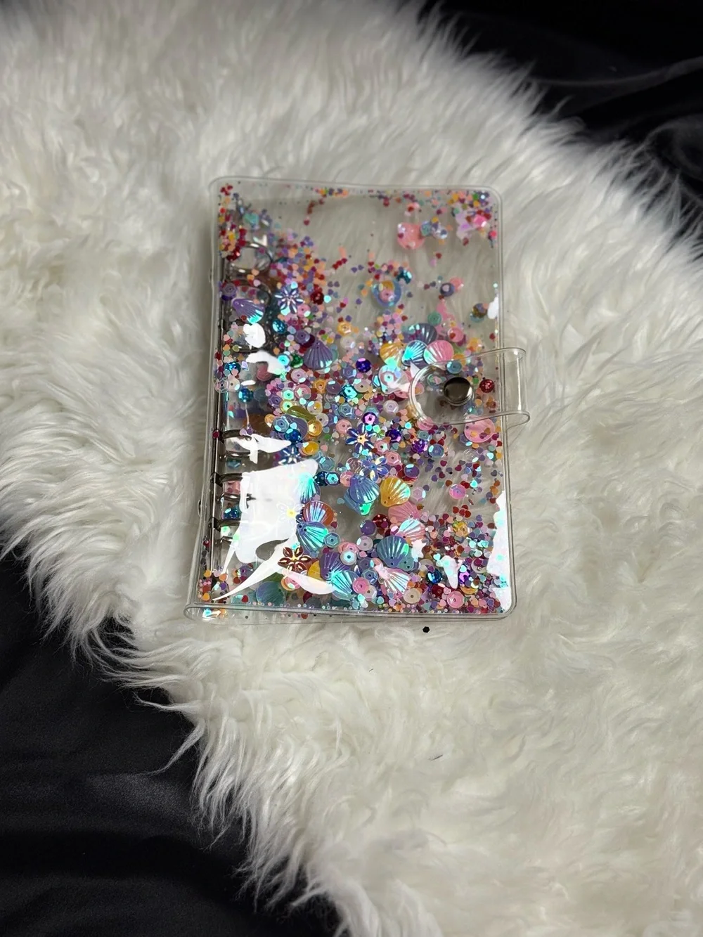 Iridescent Sequin shaker Notebook Cover